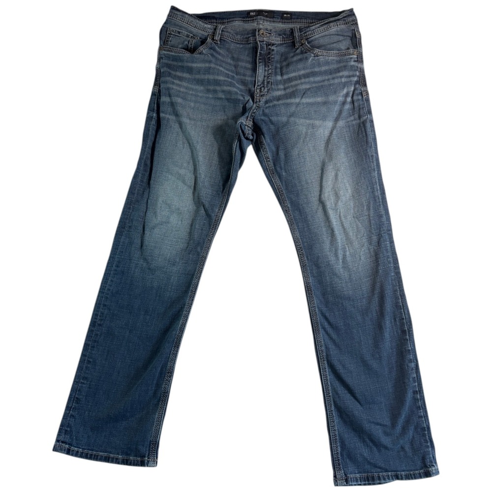 Buckle BKE Tyler Jeans Mens 38x34 (39x31.5) Blue Denim Relaxed Fit Straight Leg